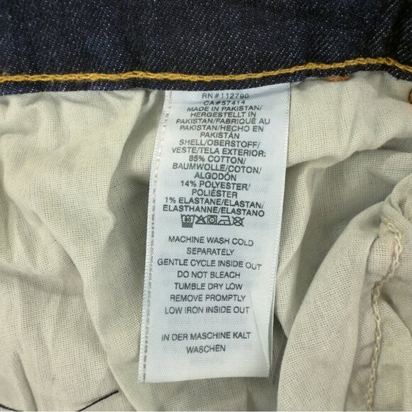 True Religion NWT Men's Sz 38x34 Ricky Flap 34 Relaxed Straight SN 105446 Denim - Picture 8 of 12